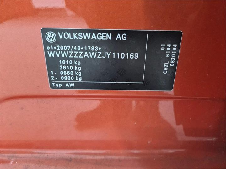 Photo 11 VIN: WVWZZZAWZJY110169 - VOLKSWAGEN POLO 