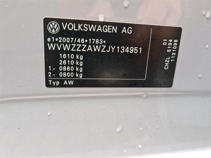 Photo 13 VIN: WVWZZZAWZJY134951 - VOLKSWAGEN POLO 