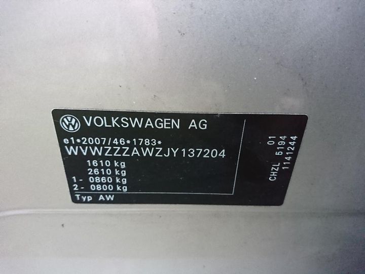 Photo 18 VIN: WVWZZZAWZJY137204 - VOLKSWAGEN POLO 