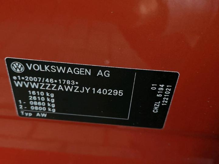 Photo 11 VIN: WVWZZZAWZJY140295 - VOLKSWAGEN POLO 