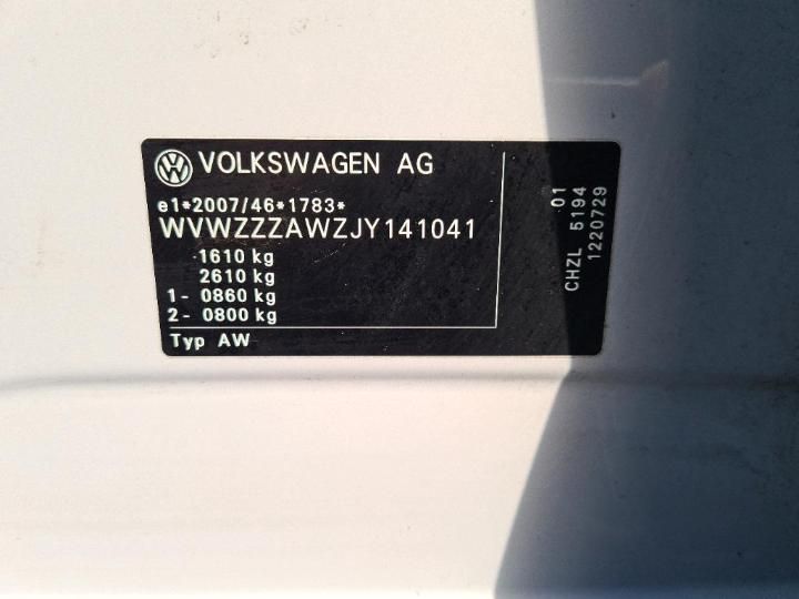 Photo 11 VIN: WVWZZZAWZJY141041 - VOLKSWAGEN POLO 