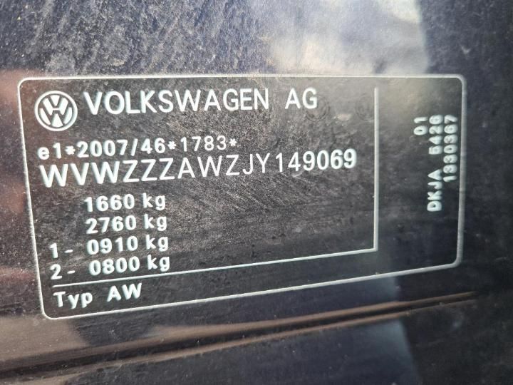 Photo 13 VIN: WVWZZZAWZJY149069 - VOLKSWAGEN POLO 