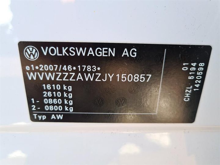 Photo 11 VIN: WVWZZZAWZJY150857 - VOLKSWAGEN POLO 