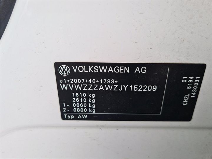 Photo 13 VIN: WVWZZZAWZJY152209 - VOLKSWAGEN POLO 