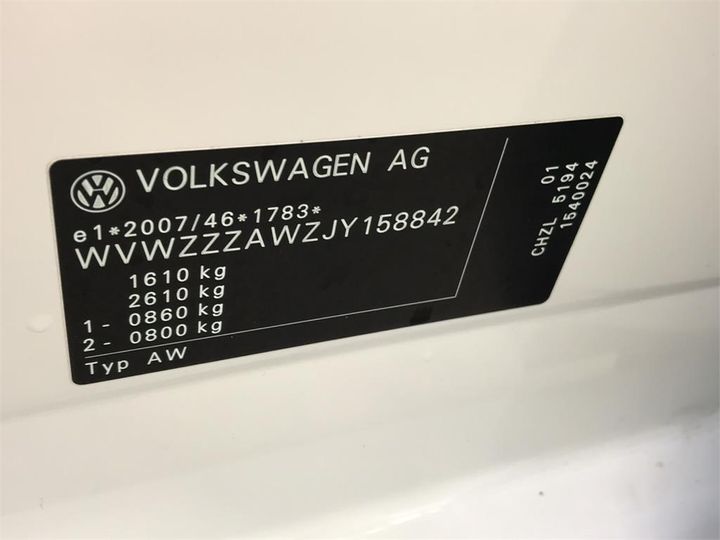 Photo 16 VIN: WVWZZZAWZJY158842 - VOLKSWAGEN POLO 