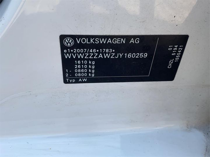 Photo 11 VIN: WVWZZZAWZJY160259 - VOLKSWAGEN POLO 