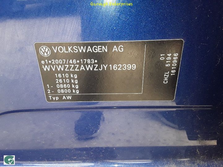 Photo 13 VIN: WVWZZZAWZJY162399 - VOLKSWAGEN POLO 