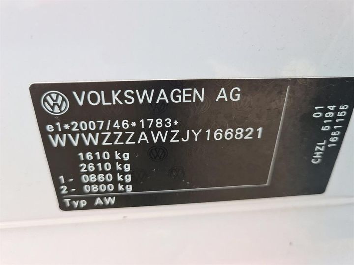 Photo 12 VIN: WVWZZZAWZJY166821 - VOLKSWAGEN POLO 