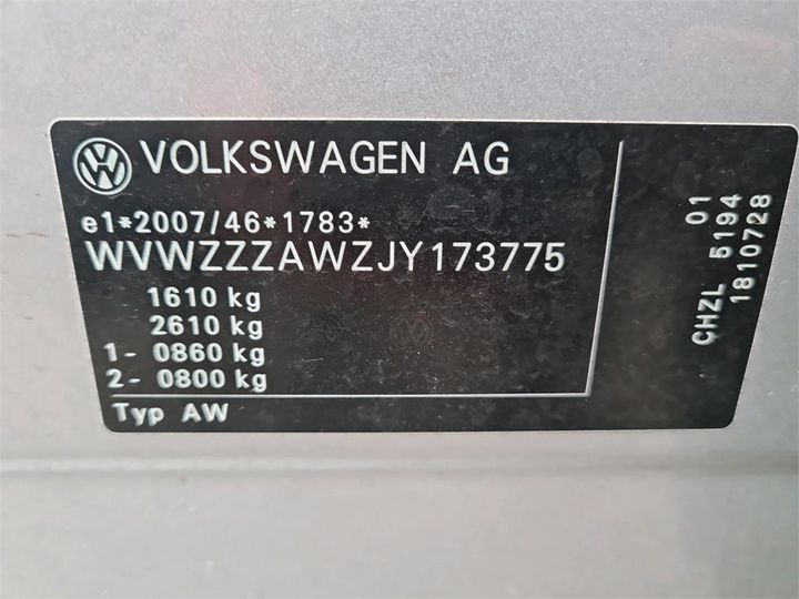 Photo 12 VIN: WVWZZZAWZJY173775 - VOLKSWAGEN POLO 