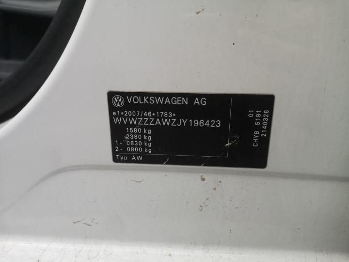 Photo 19 VIN: WVWZZZAWZJY196423 - VOLKSWAGEN POLO 