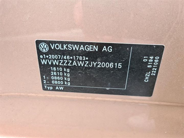 Photo 12 VIN: WVWZZZAWZJY200615 - VOLKSWAGEN POLO 