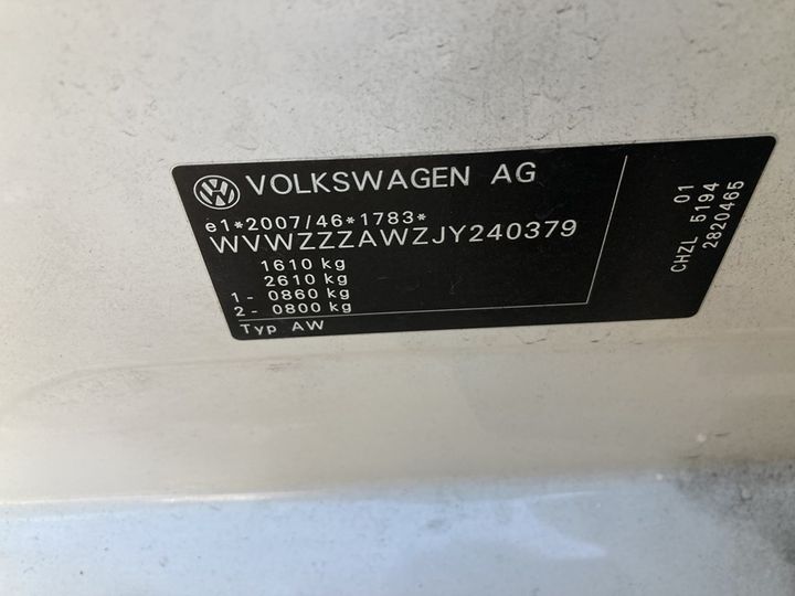 Photo 20 VIN: WVWZZZAWZJY240379 - VOLKSWAGEN POLO 