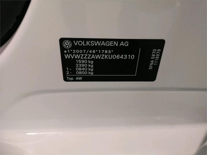 Photo 12 VIN: WVWZZZAWZKU064310 - VOLKSWAGEN POLO 