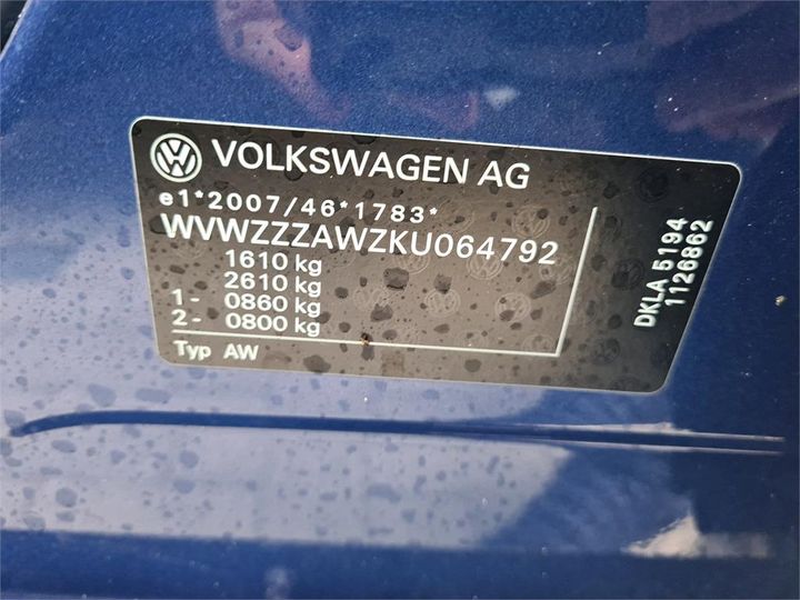 Photo 14 VIN: WVWZZZAWZKU064792 - VOLKSWAGEN POLO 