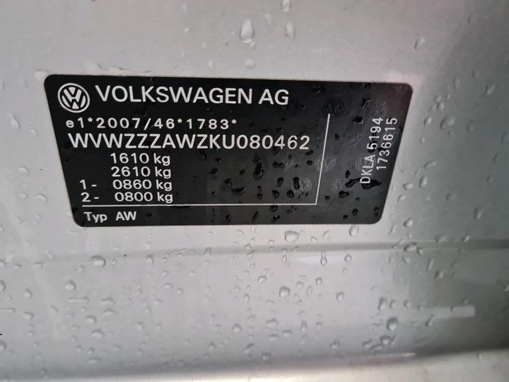 Photo 11 VIN: WVWZZZAWZKU080462 - VW POLO 