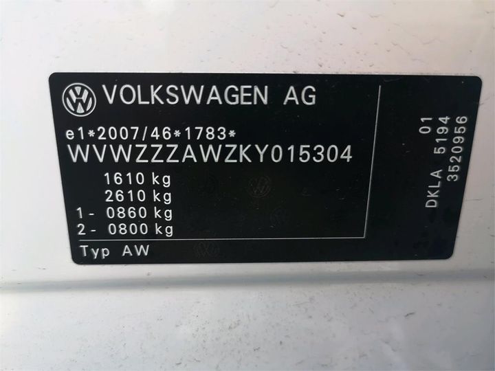 Photo 12 VIN: WVWZZZAWZKY015304 - VOLKSWAGEN POLO 