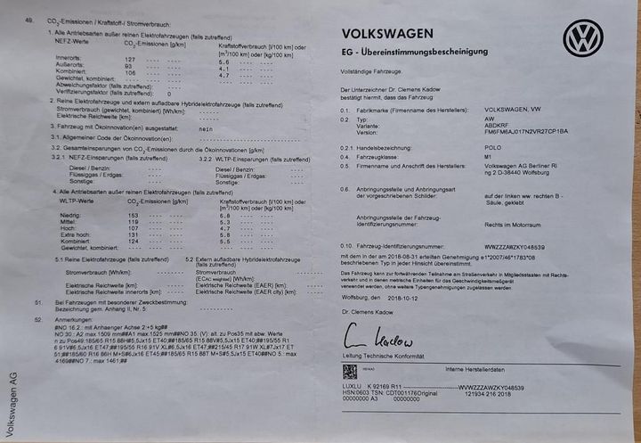 Photo 13 VIN: WVWZZZAWZKY048539 - VOLKSWAGEN POLO 