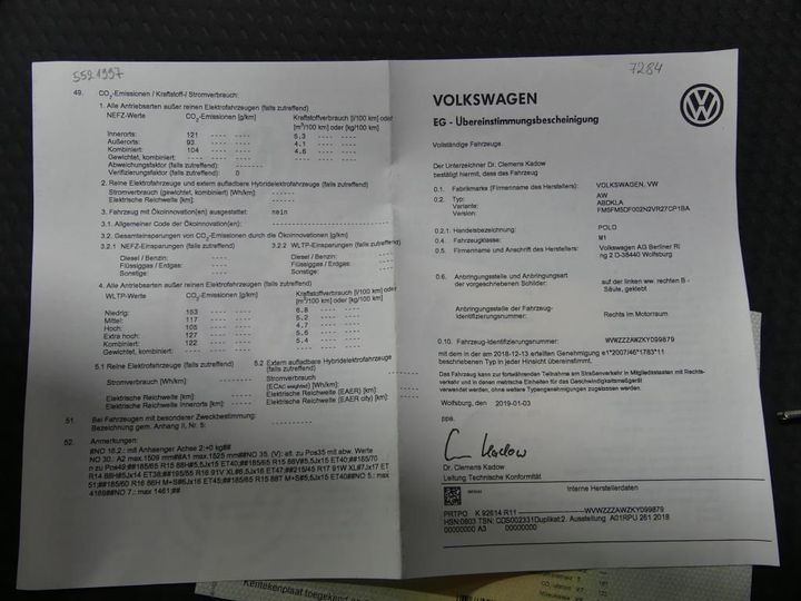 Photo 13 VIN: WVWZZZAWZKY099879 - VOLKSWAGEN POLO 