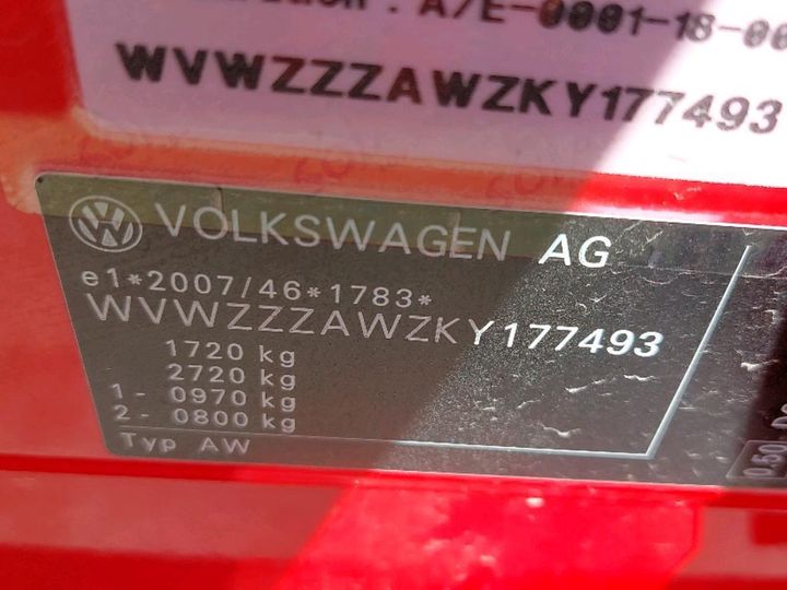 Photo 3 VIN: WVWZZZAWZKY177493 - VOLKSWAGEN POLO 