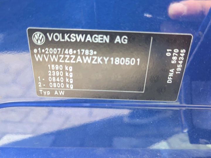 Photo 10 VIN: WVWZZZAWZKY180501 - VOLKSWAGEN POLO 