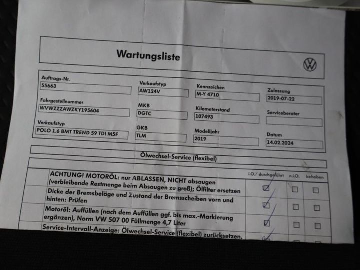 Photo 11 VIN: WVWZZZAWZKY195604 - VOLKSWAGEN POLO 