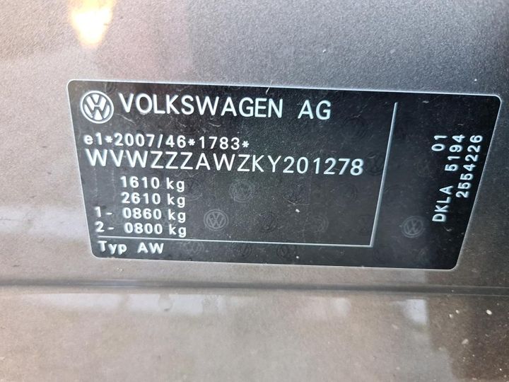 Photo 10 VIN: WVWZZZAWZKY201278 - VOLKSWAGEN POLO 