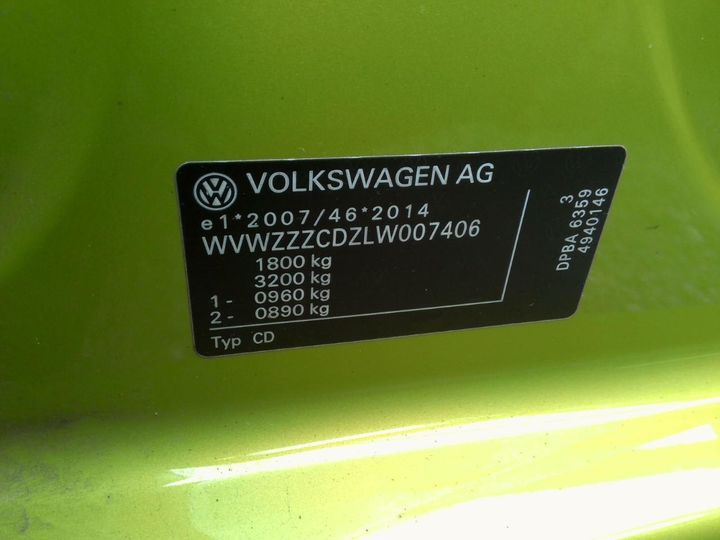 Photo 9 VIN: WVWZZZCDZLW007406 - VOLKSWAGEN GOLF 