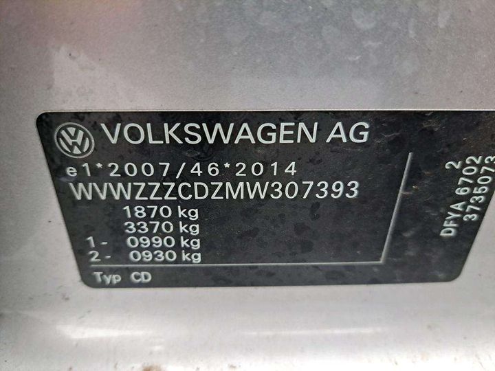 Photo 7 VIN: WVWZZZCDZMW307393 - VOLKSWAGEN GOLF 