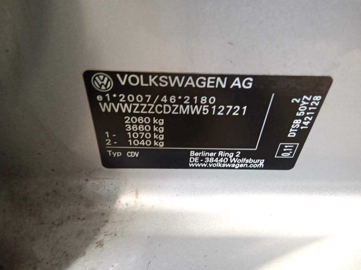 Photo 11 VIN: WVWZZZCDZMW512721 - VOLKSWAGEN GOLF 