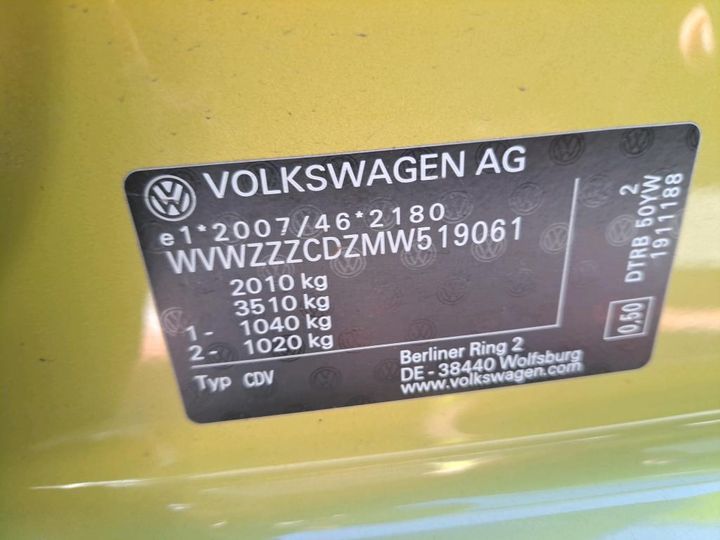 Photo 9 VIN: WVWZZZCDZMW519061 - VOLKSWAGEN GOLF 