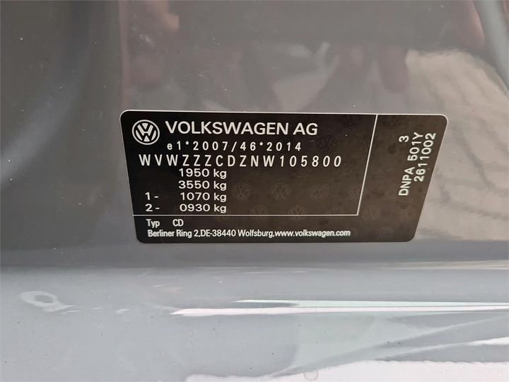 Photo 15 VIN: WVWZZZCDZNW105800 - VOLKSWAGEN GOLF 