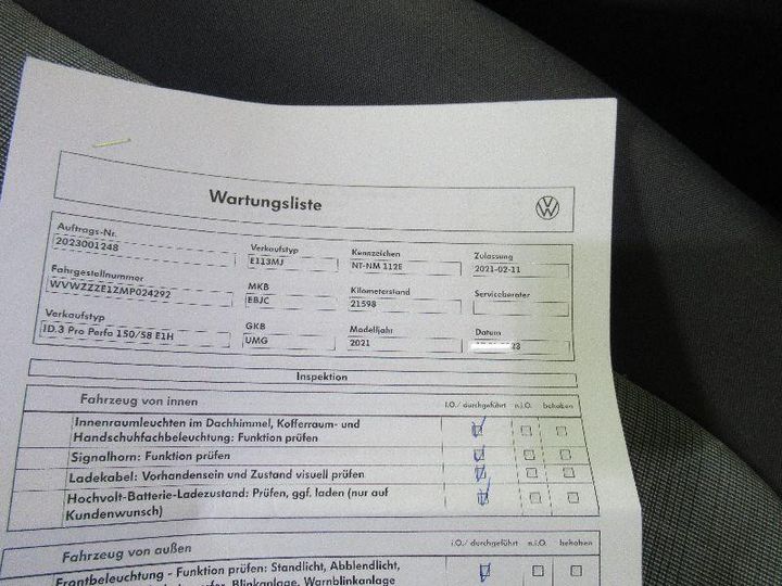 Photo 4 VIN: WVWZZZE1ZMP024292 - VOLKSWAGEN ID.3 (E11)(06.2020-&GT2023) 