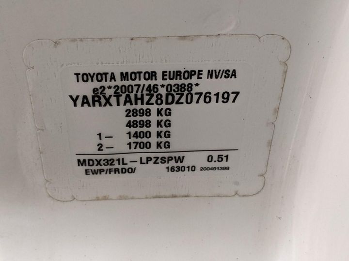 Photo 13 VIN: YARXTAHZ8DZ076197 - TOYOTA PROACE 