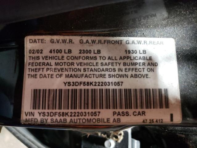 Photo 11 VIN: YS3DF58K222031057 - SAAB 9 3 