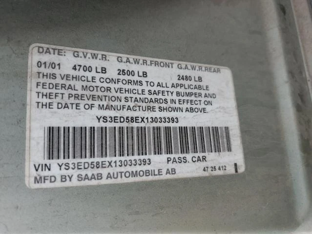 Photo 12 VIN: YS3ED58EX13033393 - SAAB 9-5 