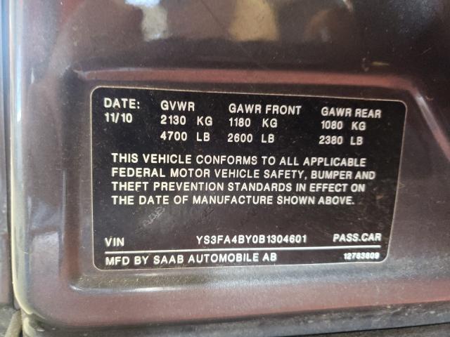 Photo 9 VIN: YS3FA4BY0B1304601 - SAAB 9-3 2.0T 