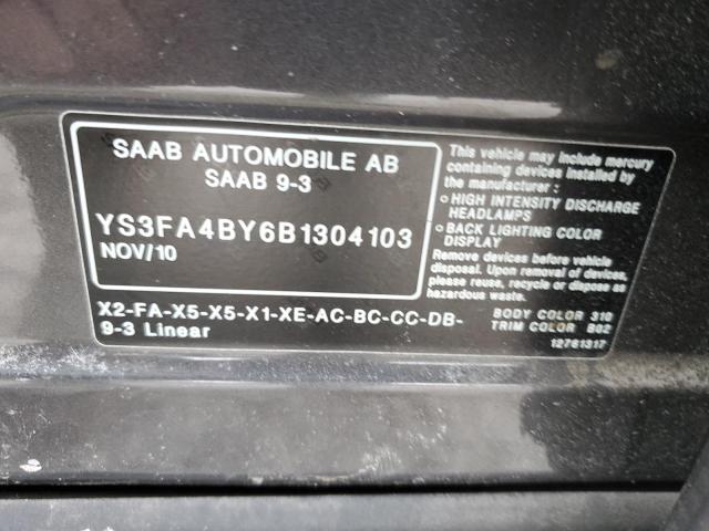 Photo 12 VIN: YS3FA4BY6B1304103 - SAAB 9 3 