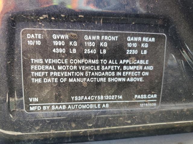 Photo 9 VIN: YS3FA4CY5B1302714 - SAAB 9-3 2.0T 