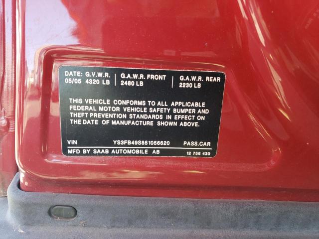 Photo 11 VIN: YS3FB49S851056620 - SAAB 9-3 LINEAR 