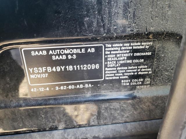 Photo 11 VIN: YS3FB49Y181112096 - SAAB 9 3 