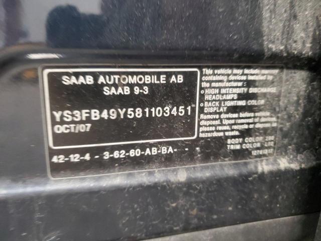 Photo 11 VIN: YS3FB49Y581103451 - SAAB 9-3 2.0T 