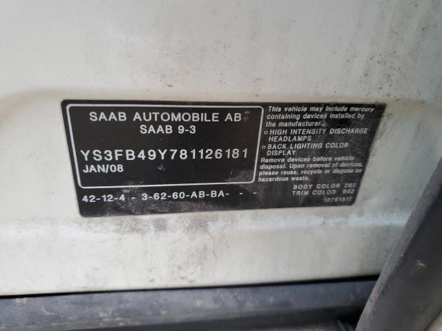 Photo 11 VIN: YS3FB49Y781126181 - SAAB 9-3 2.0T 