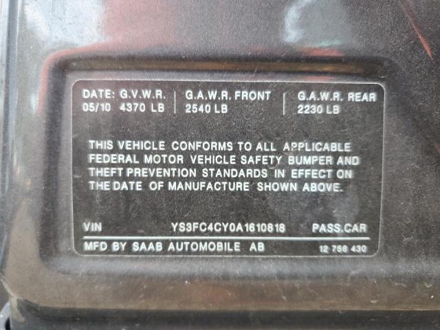 Photo 11 VIN: YS3FC4CY0A1610818 - SAAB 9-3 AERO 