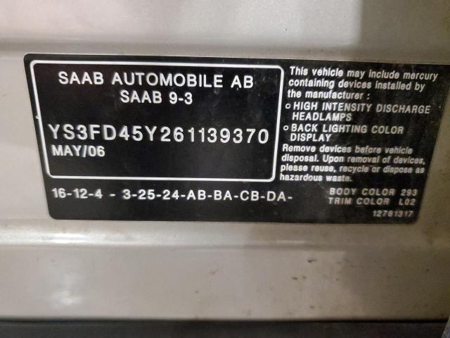 Photo 11 VIN: YS3FD45Y261139370 - SAAB 9 3 