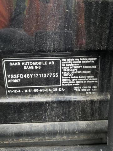 Photo 11 VIN: YS3FD46Y171137755 - SAAB 9 3 