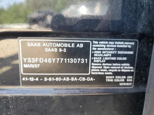 Photo 11 VIN: YS3FD46Y771130731 - SAAB 9-3 2.0T 