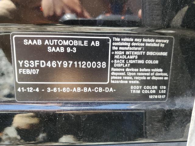 Photo 11 VIN: YS3FD46Y971120038 - SAAB 9 3 