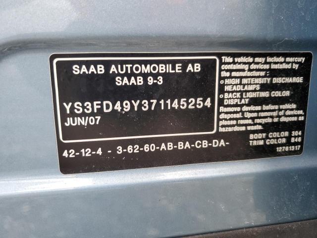 Photo 11 VIN: YS3FD49Y371145254 - SAAB 9 3 