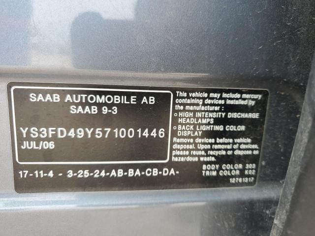 Photo 11 VIN: YS3FD49Y571001446 - SAAB 9 3 