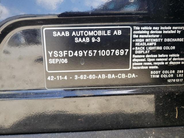 Photo 9 VIN: YS3FD49Y571007697 - SAAB 9 3 